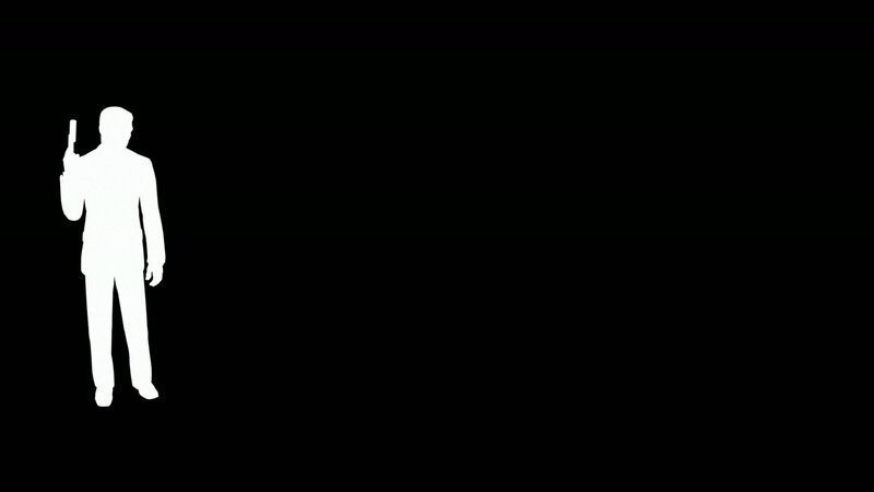 silhouette of man with gun