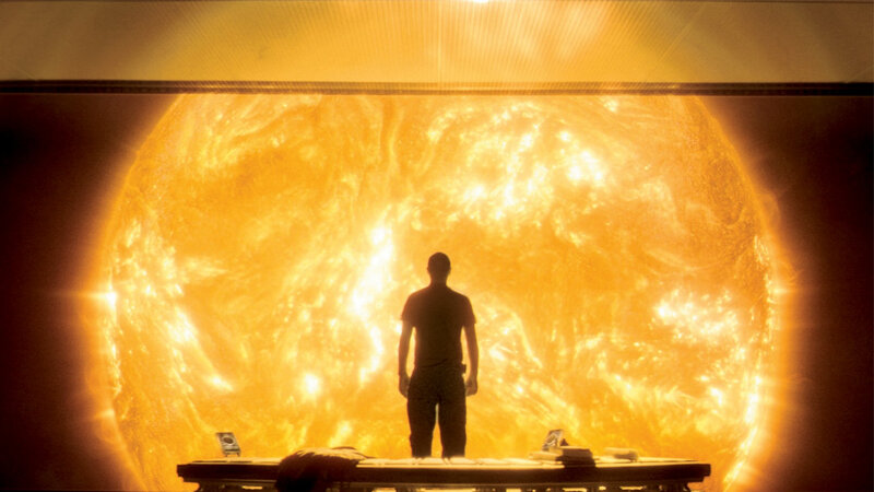 Silhouette of Man — Yellow, Dramatic, Digital Art