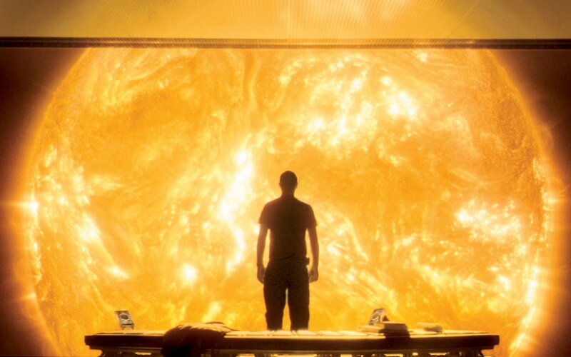 Silhouette of Man — Yellow, Dramatic