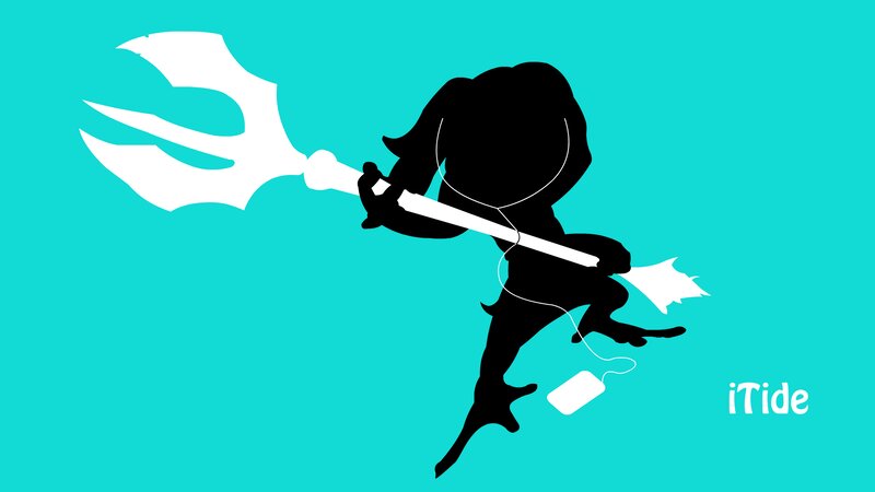 Silhouette of Merman