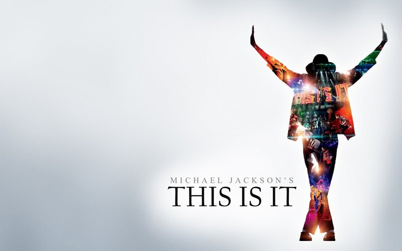 Silhouette of Michael Jackson — White