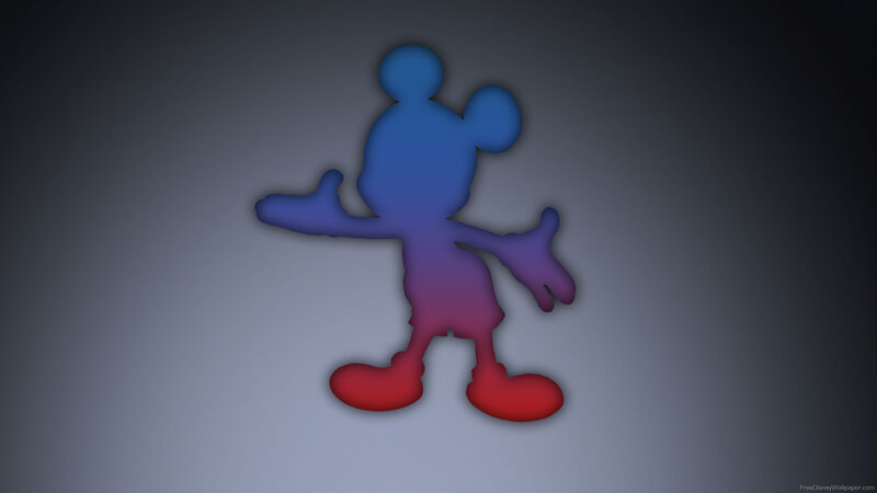 Silhouette of Mickey Mouse