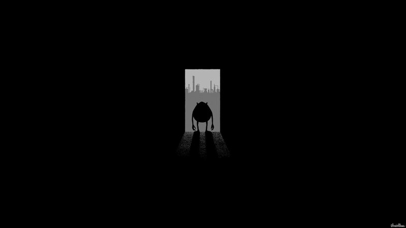 Silhouette of Monster — Black
