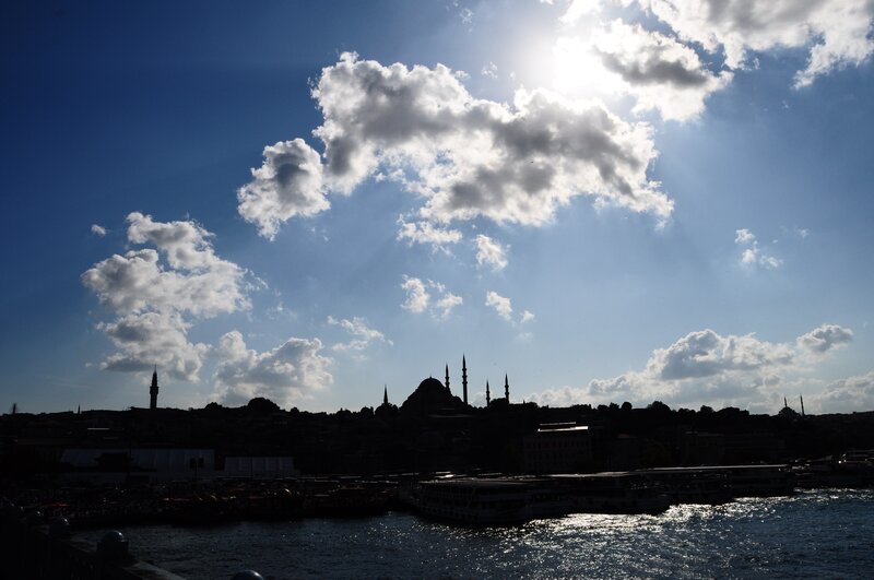 Silhouette of Mosque Skyline
