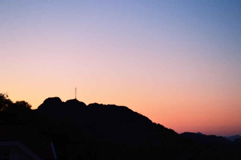 Silhouette of Mountain