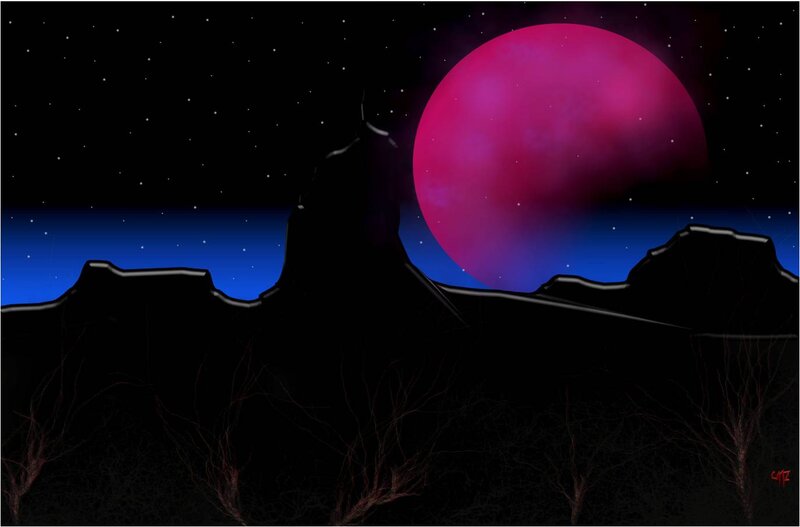 Silhouette of Mountains
