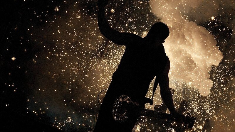 Silhouette of Musician — Black, Dramatic, Night