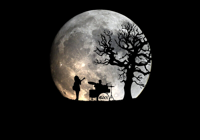 Silhouette of Musicians