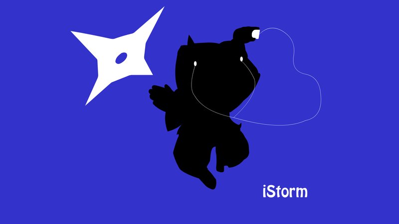 Silhouette of Ninja Throwing Shuriken