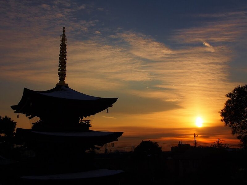 Silhouette of Pagoda