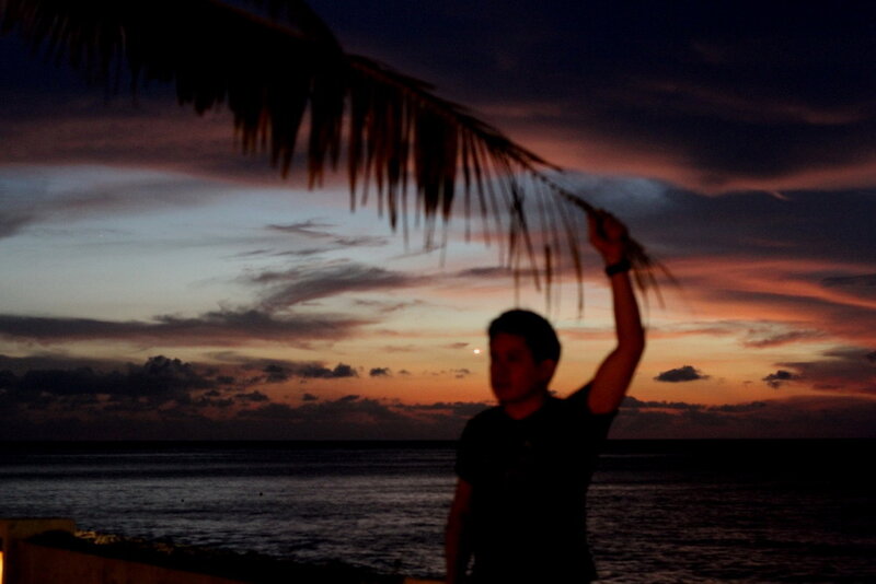 Silhouette of Person at Beach