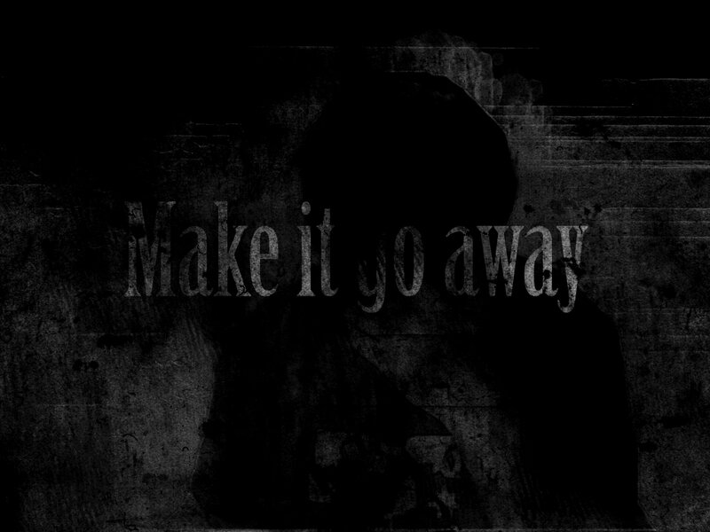 Silhouette of Person — Black, Dark, Digital Art, Text, Gray