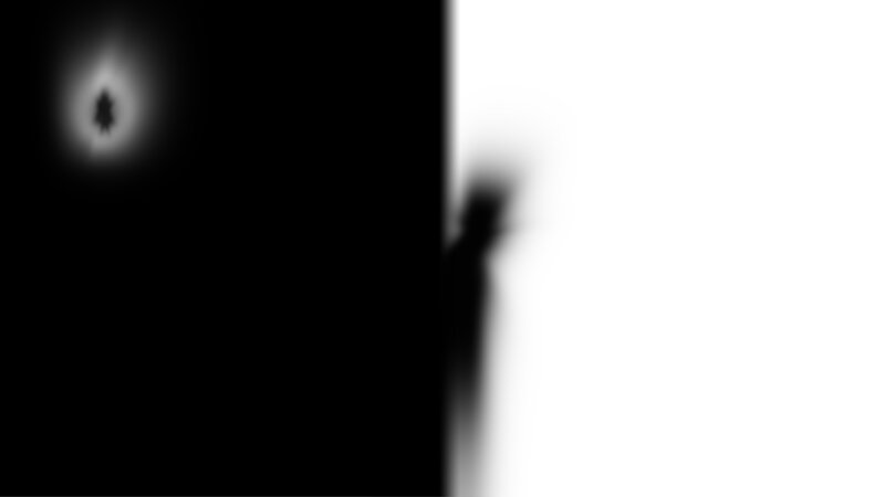 Silhouette of Person — Black, Dramatic, Abstract