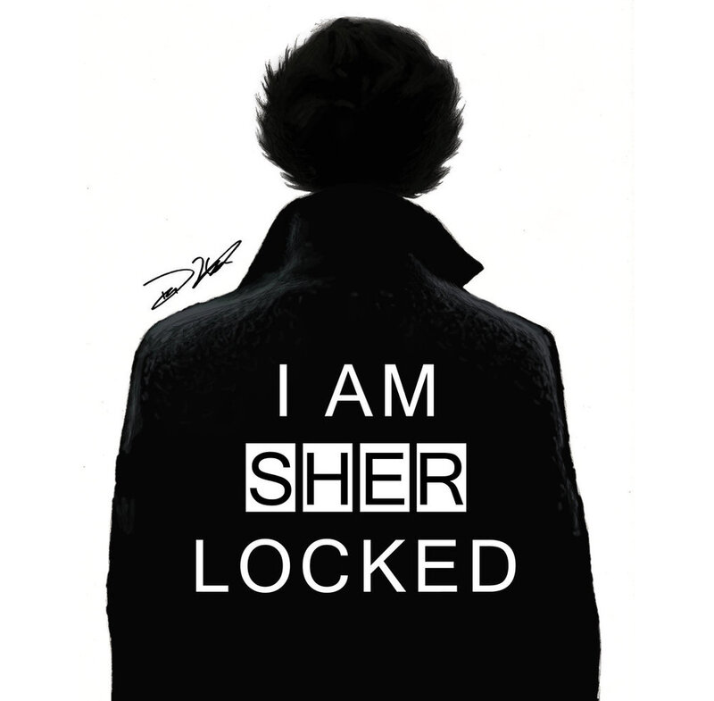 Silhouette of Person — Black, Dramatic, Digital Art, Text