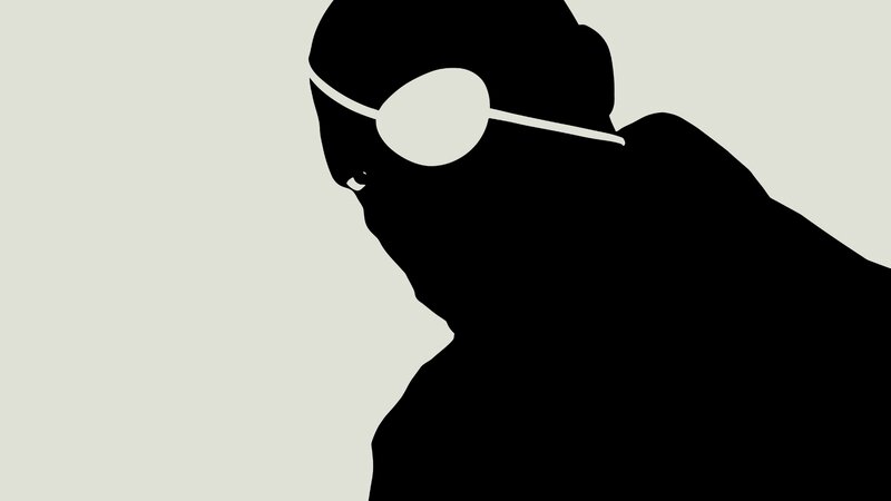 Silhouette of Person — Black, Dramatic, Minimalist, Eyepatch