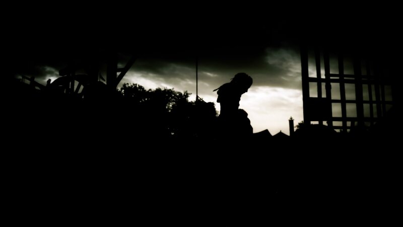 Silhouette of Person — Black, Dramatic, Night, Photograph, Sky