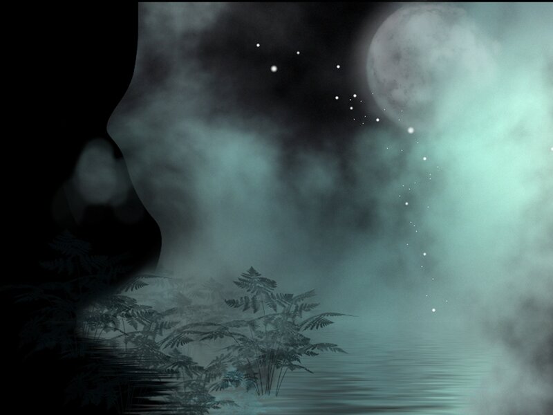 Silhouette of Person — Black, Mysterious, Night
