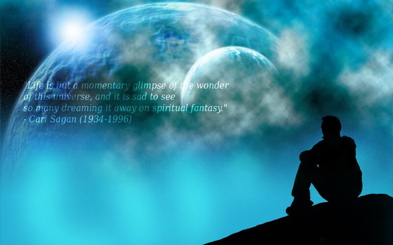 Silhouette of Person — Blue, Contemplative