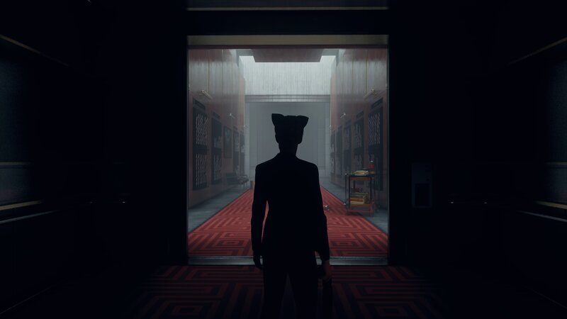 Silhouette of Person in Hallway — Black, Dark, Mysterious