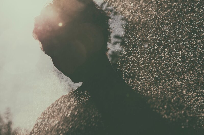 Silhouette of Person in Water — Brown