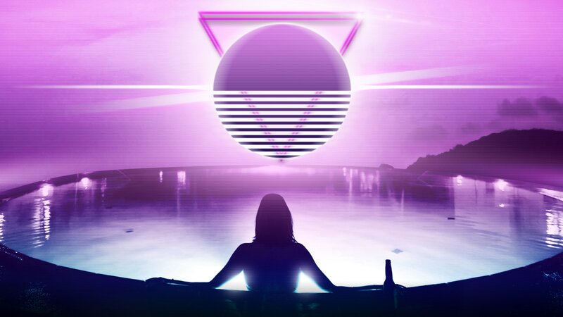 Silhouette of Person on Boat — Purple