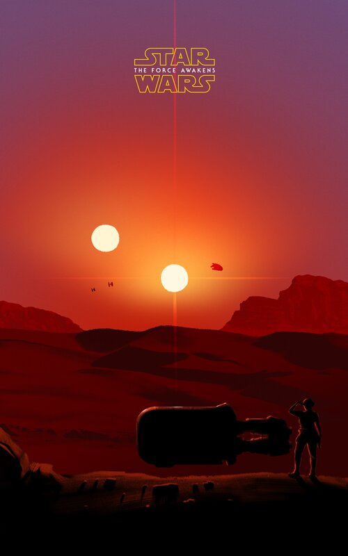 Silhouette of Person on Desert