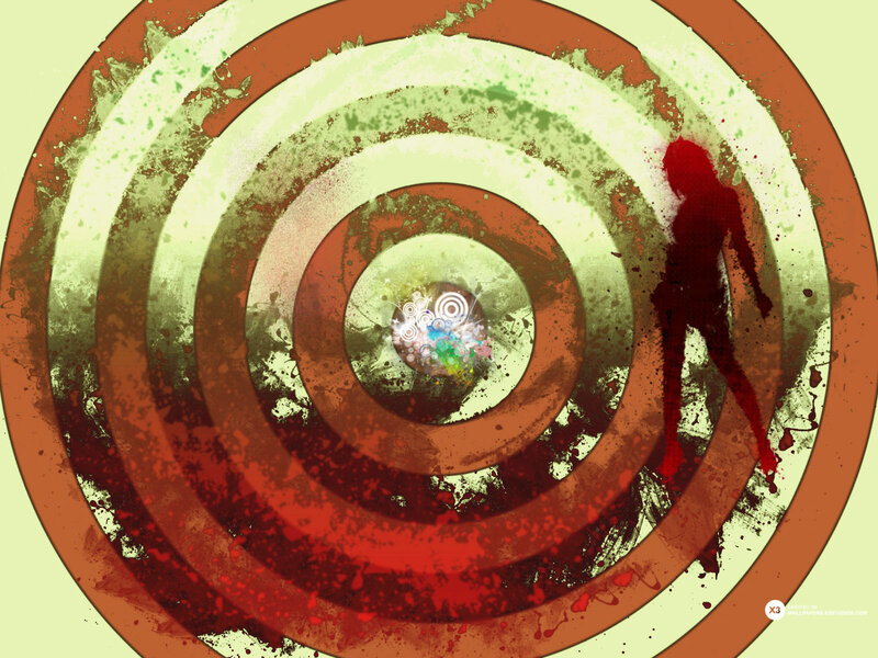 Silhouette of Person on Target