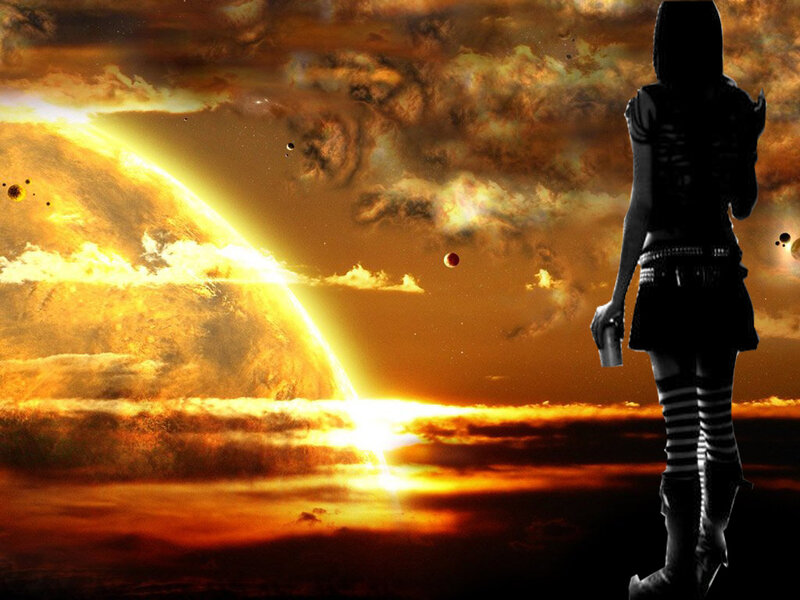 Silhouette of Person — Orange