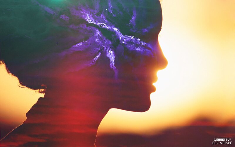 Silhouette of Person — Purple, Dramatic, Sunset