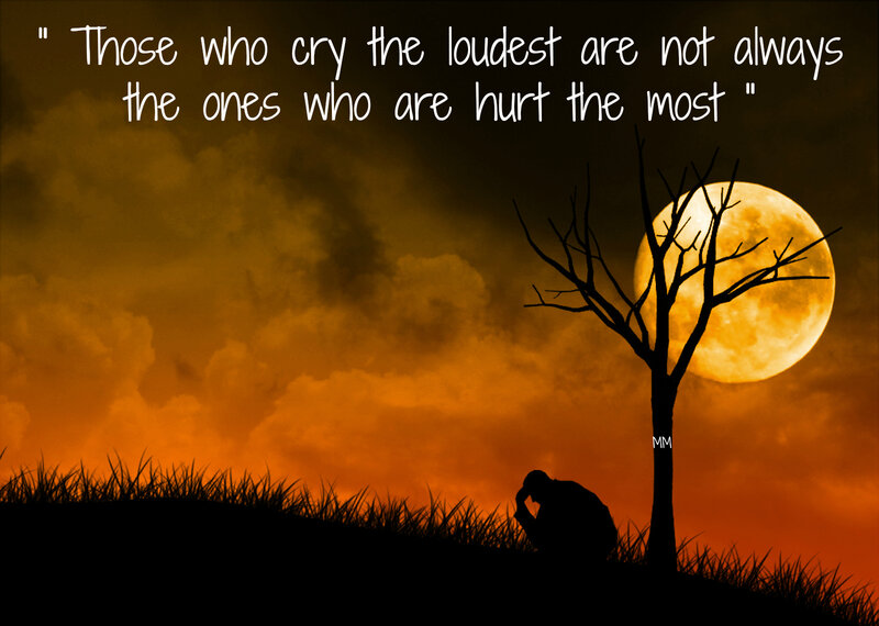 Silhouette of Person Sitting — Orange, Dramatic, Night