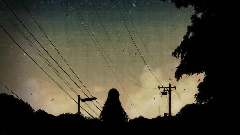 Silhouette of Person Standing — Black