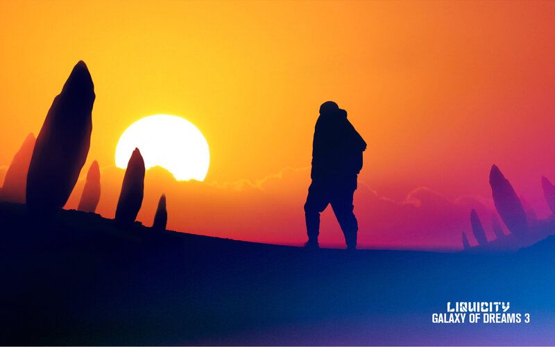 Silhouette of Person Standing — Orange, Dramatic, Sunset