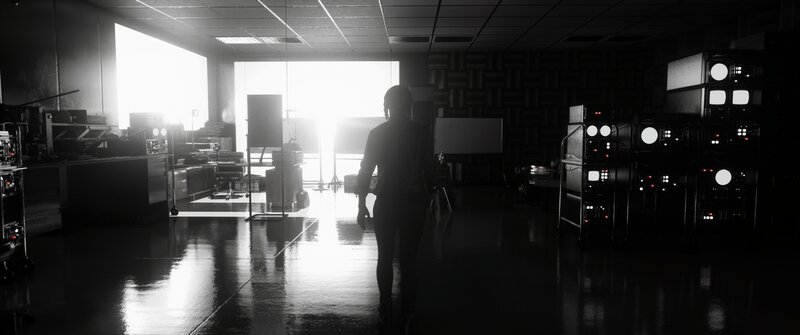Silhouette of Person Walking — Black, Dramatic, 3d Render