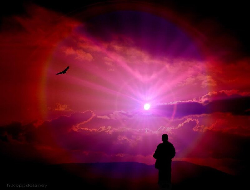 Silhouette of Person Watching