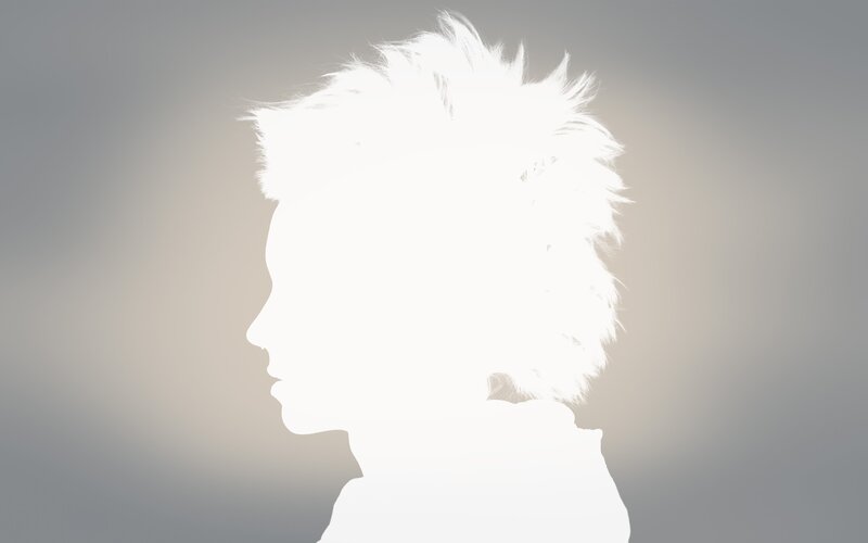 Silhouette of Person — White, Dramatic, Digital Art
