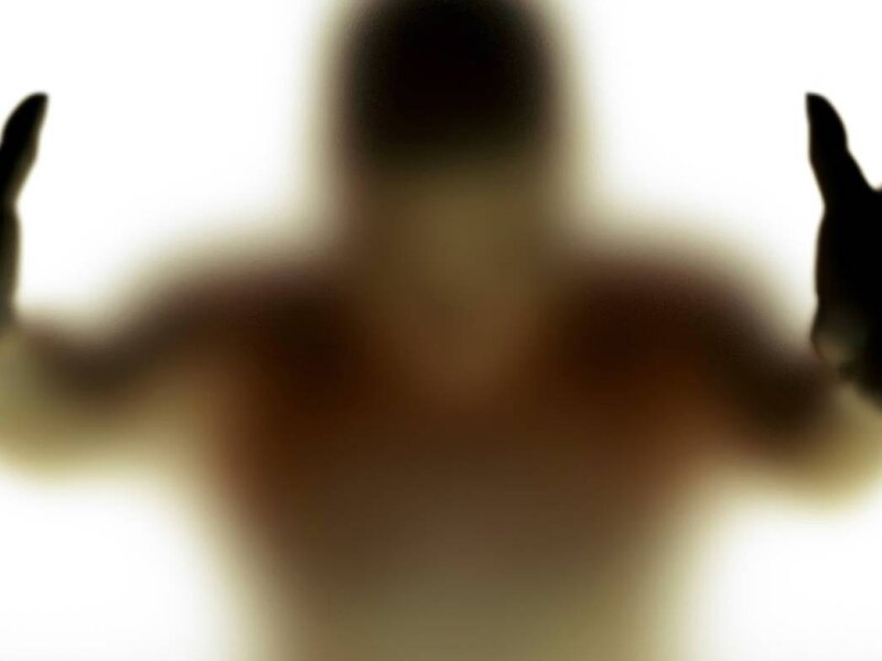 Silhouette of Person — White