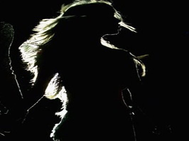 Silhouette of Person with Blonde Hair