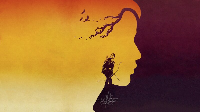 Silhouette of Person with Bow