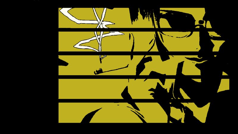Silhouette of Person with Glasses