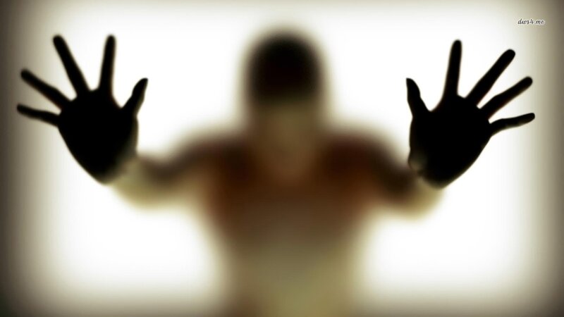 Silhouette of Person with Hands