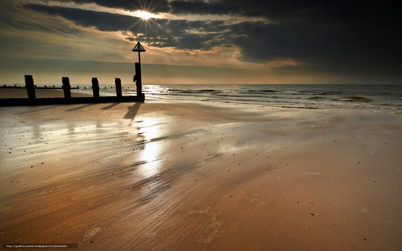 Silhouette of Pier at Sunset — Brown