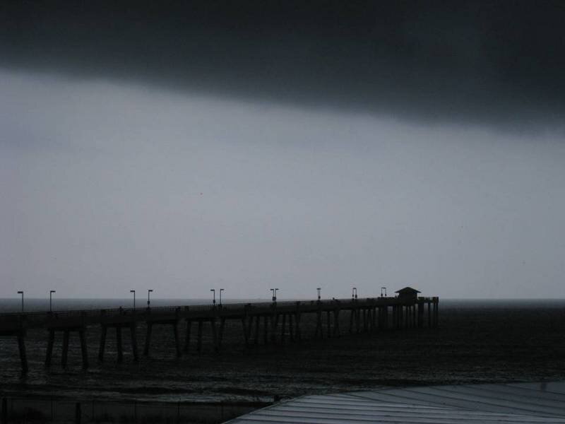 Silhouette of Pier