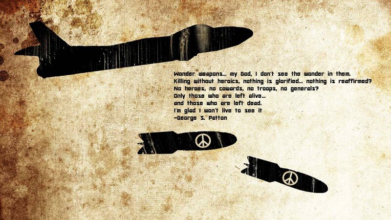 Silhouette of Planes and Bombs