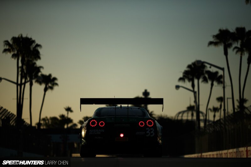 Silhouette of Race Car — Black
