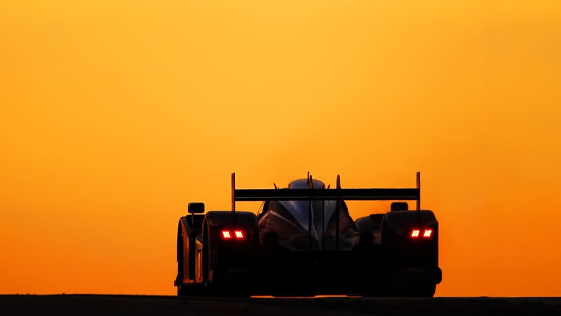 Silhouette of Race Car