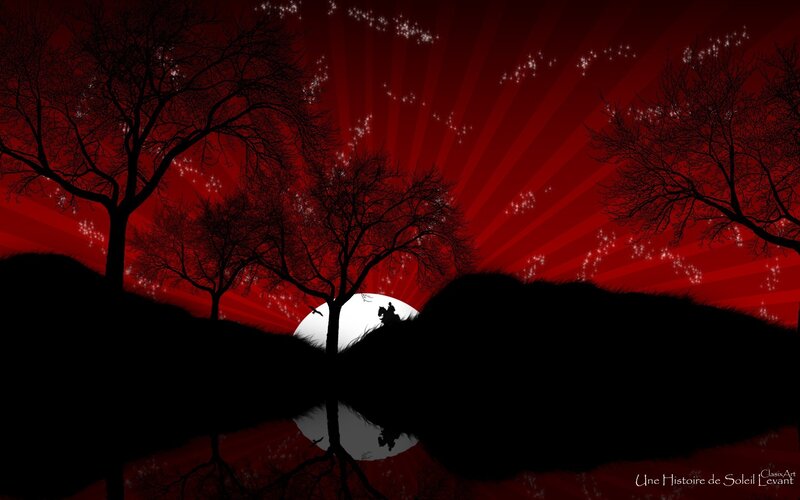 Silhouette of rider at sunset