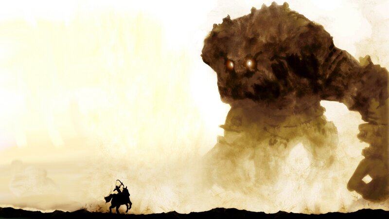 Silhouette of Rider Facing Monster