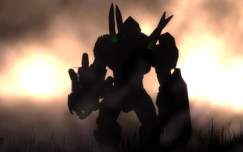 Silhouette of Robot — Black
