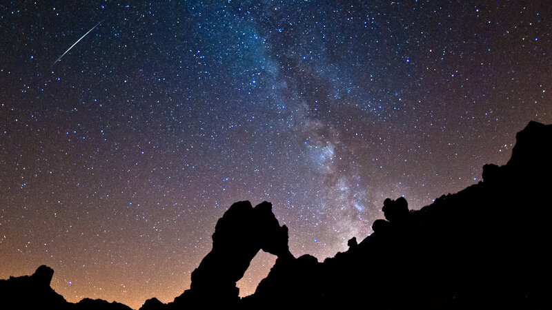 Silhouette of Rock Arch