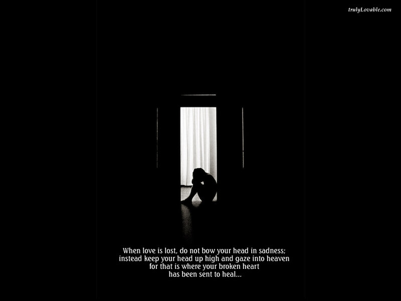 silhouette of sadness